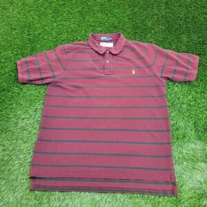 Ralph-Lauren Polo Shirt XL/XLT 25x32 Striped Baggy Long-Tail